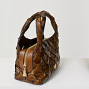 Handbag em Pirarucu Marrom | Bag Antônia